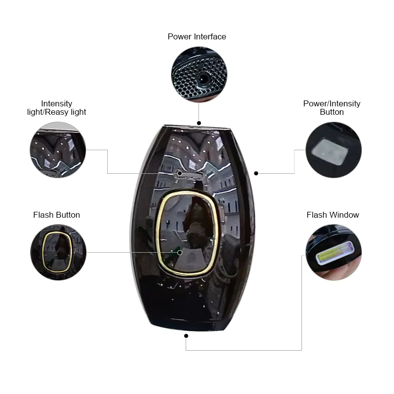 IPL Machine for Hair Removal 5Levels Goggles Razor Laser Hair Removal Machine for Home Use Epilator for Home Use