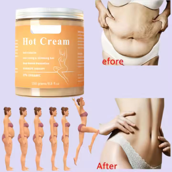 Private logo No Side Effects of Calf Muscles Breast Waist Belly Face Body Weight Loss Fat Burn Hot Slimming Cream for Tummy