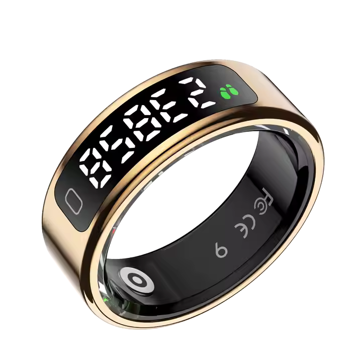 OEM Heathly Track Smart Ring with Touch Display & Gesture Control | AI-Powered Wearable Tech Wearable Device for Mental Health