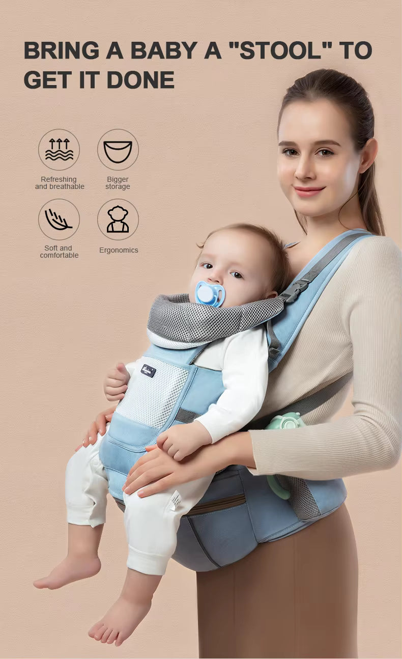 Baby Carriers with Hip Seat Wholesale 6 in 1 Baby Wrap Carrier Backpack for Newborn