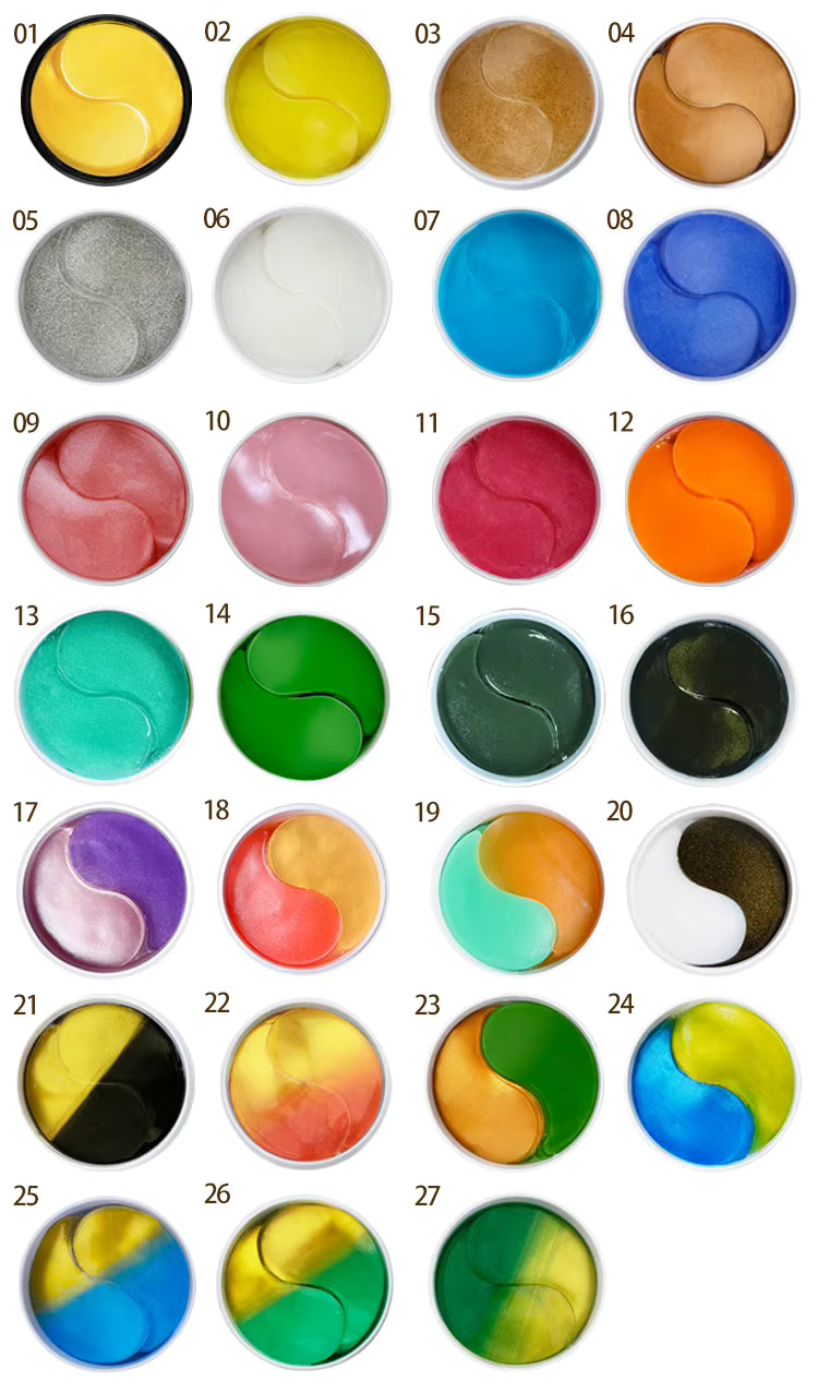 Under Eye 24k Gold Treatment Custom Korean Skincare Eye Mask Patch Brightening Hydrogel Beauty Gel Patches for Dark Circles